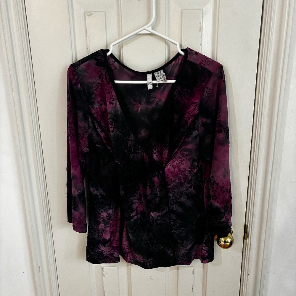 y2k 90s long sleeve tie-dye